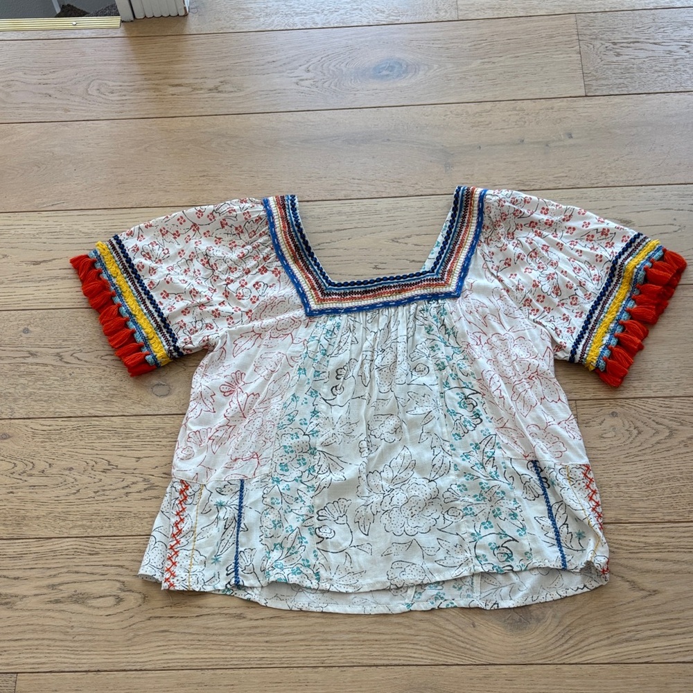 Maeve Blouse with Tassels